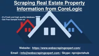 scraping real estate property information from