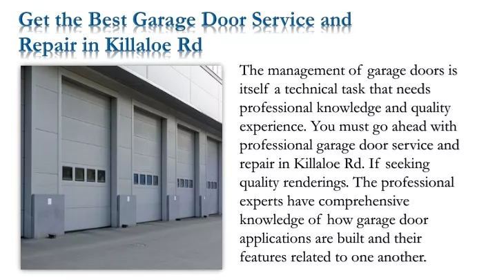 get the best garage door service and repair