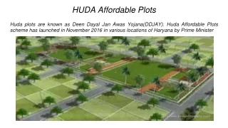 huda affordable plots