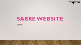 sabre website