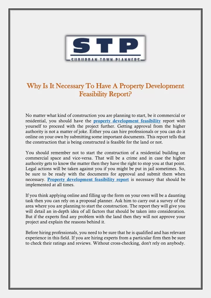 why is it necessary to have a property