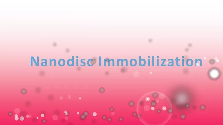 nanodisc immobilization