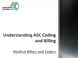 understanding asc coding and billing