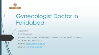 Best Gynecologist Faridabad