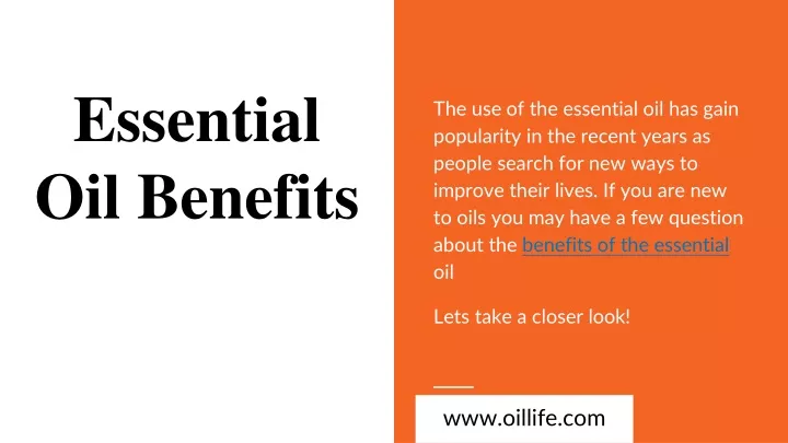 essential oil benefits