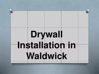 Drywall Installation in Waldwick