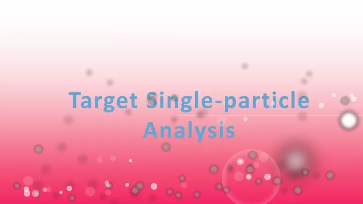 target single particle analysis