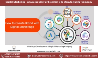 Digital Marketing – A Success Story of Essential Oils Manufacturing Company