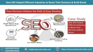 How SEO Helped Different Industries to Boost Their Business & Build Brand