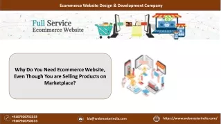Why do You Need Ecommerce Website?