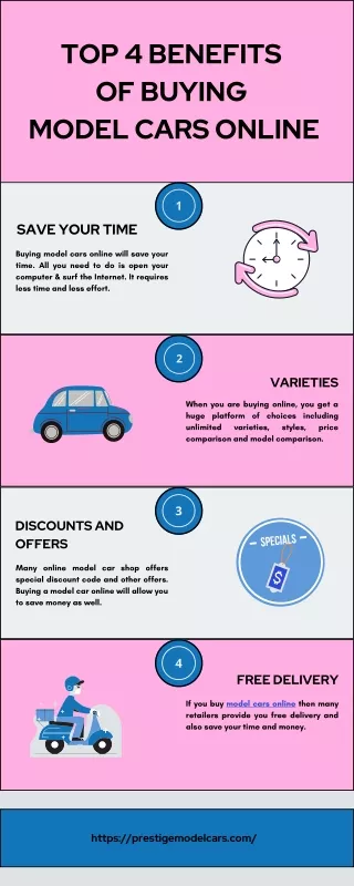 Top 4 Benefits of Buying  Model Cars Online