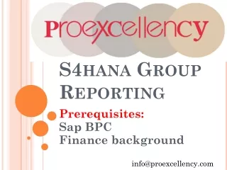S4hana Group reporting Online Training