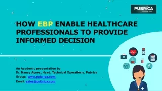 how ebp enable healthcare professionals to provide informed decision
