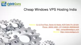 Cheap Windows VPS Hosting India