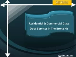 High-End Residential Door Services In The Bronx New York!