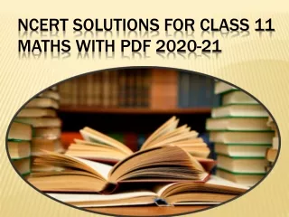 NCERT Solutions for Class 11 Maths Upldated 2020-21
