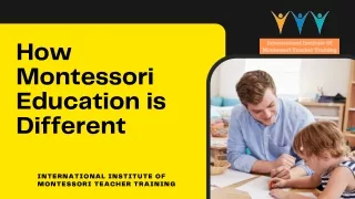 How Montessori Education Is Different?