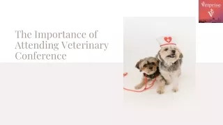 The Importance of Attending Veterinary  Conference