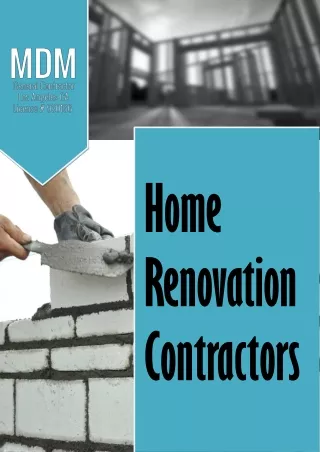 Home Renovation Contractors – The Skilled Professionals for Adding Special Features to a Home