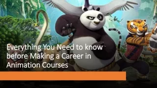 Everything You Need to know before Making a Career in Animation Courses