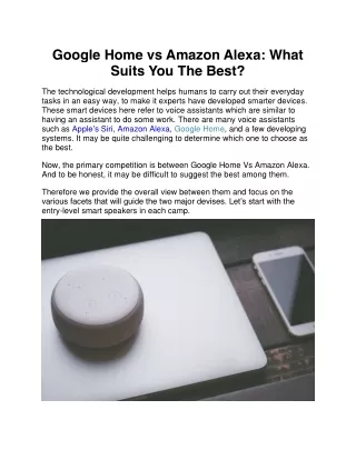 google home vs amazon alexa what suits