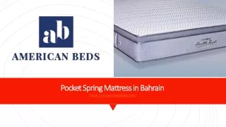 pocket spring mattress in bahrain