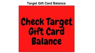 Best Method Check Target Gift Card Balance