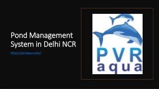 pond management system in delhi ncr