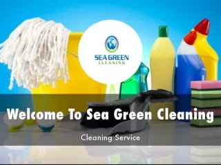 Sea Green Cleaning Presentation
