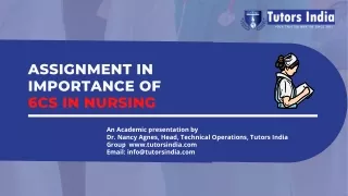 assignment in importance of 6cs in nursing