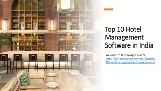 List of Top 10 Hotel Management Software in India 2021