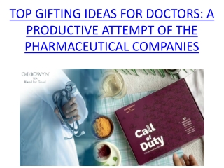 Top Gifting Ideas For Doctors