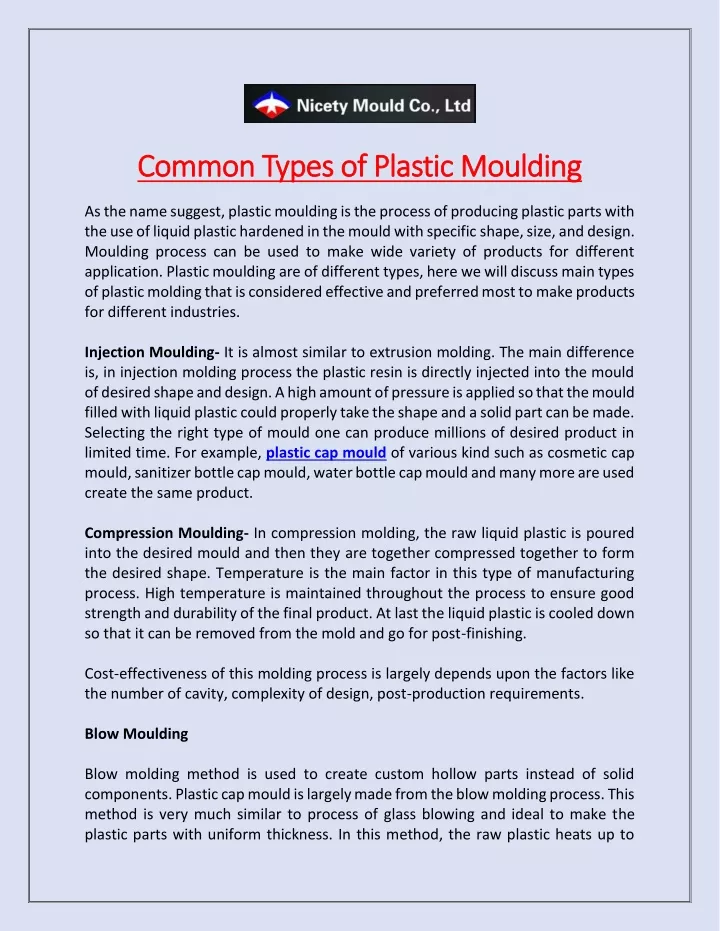 ppt-common-types-of-plastic-moulding-powerpoint-presentation-free