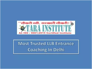 Get the best DU LLB entrance coaching in delhi