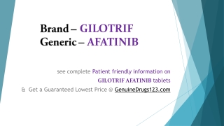 brand gilotrif generic afatinib