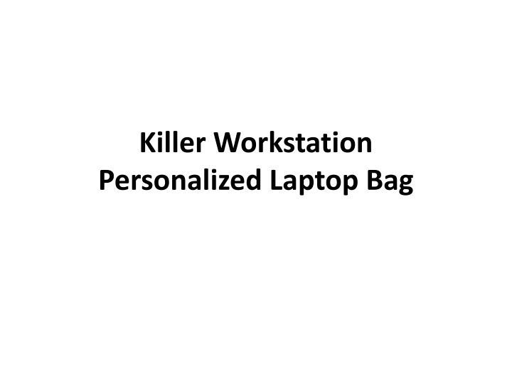 killer workstation personalized laptop bag