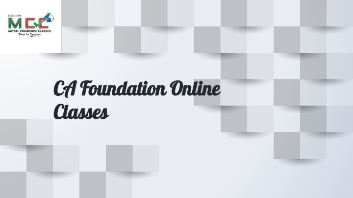 ca foundation online classes