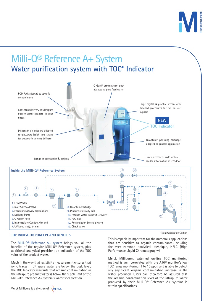 milli q reference a system water purification