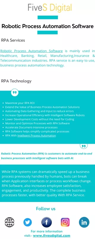 robotic process automation software