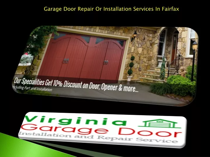garage door repair or installation services