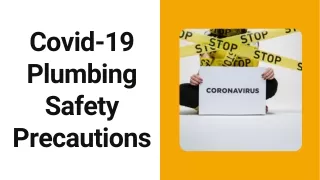 COVID-19 Plumbing Safety Precautions