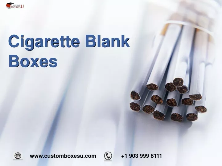 cigarette blank boxes