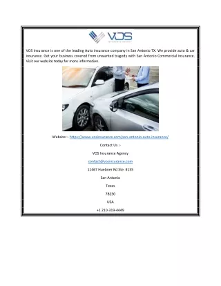 Auto insurance San Antonio | VOS Insurance Agency