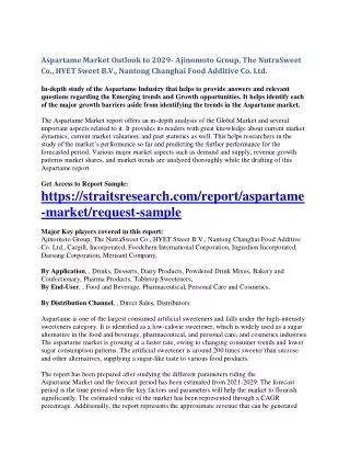 aspartame market outlook to 2029 ajinomoto group