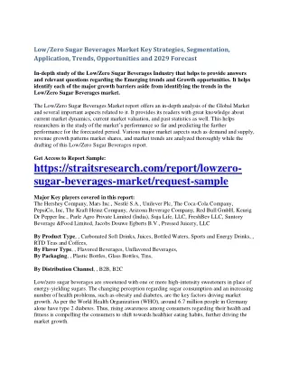 Low Zero Sugar Beverages Market