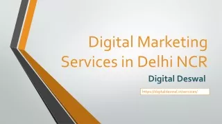 Digital Marketing Services in Delhi NCR