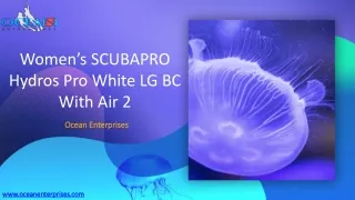 Womens SCUBAPRO Hydros Pro White LG BC with Air 2 - Ocean Enterprises