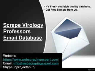 scrape virology professors email database