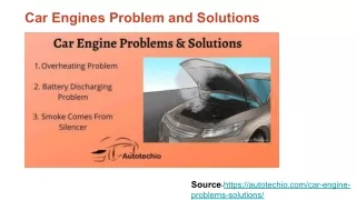 Car Engines Problem and Solutions