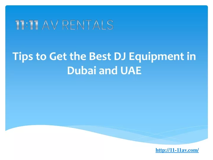 tips to get the best dj equipment in dubai and uae